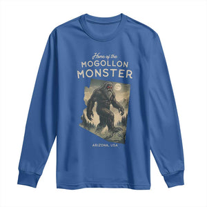 Arizona Cryptid Lover Long Sleeve Shirt Home Of The Mogollon Monster TS12 Royal Blue Print Your Wear