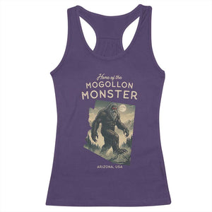 Arizona Cryptid Lover Racerback Tank Top Home Of The Mogollon Monster TS12 Purple Print Your Wear