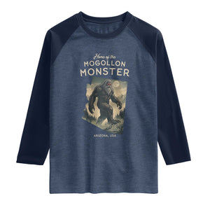 Arizona Cryptid Lover Raglan Shirt Home Of The Mogollon Monster