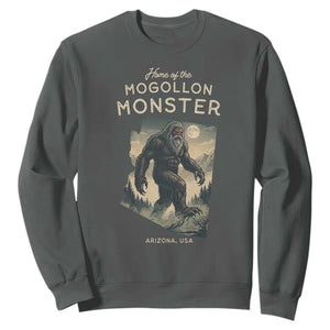 Arizona Cryptid Lover Sweatshirt Home Of The Mogollon Monster TS12 Dark Heather Print Your Wear