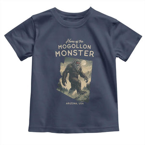 Arizona Cryptid Lover Toddler T Shirt Home Of The Mogollon Monster TS12 Navy Print Your Wear