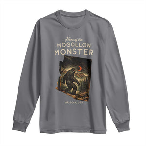 Mogollon Monster Arizona Long Sleeve Shirt Home Of The Cryptid Lover TS12 Charcoal Print Your Wear