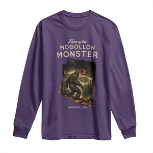 Mogollon Monster Arizona Long Sleeve Shirt Home Of The Cryptid Lover TS12 Purple Print Your Wear