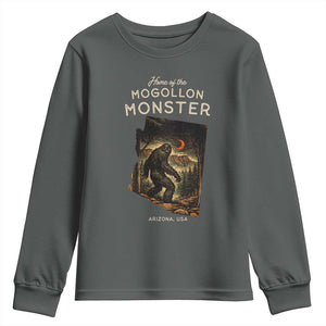 Mogollon Monster Arizona Youth Sweatshirt Home Of The Cryptid Lover TS12 Dark Heather Print Your Wear