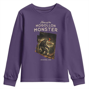 Mogollon Monster Arizona Youth Sweatshirt Home Of The Cryptid Lover TS12 Purple Print Your Wear