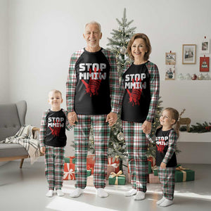 Indigenous Women Awareness Plaid Pajama Set Stop MMIW Red Handprint Graphic TS12 Christmas Plaid Print Your Wear