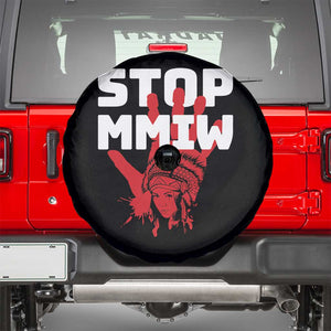 Indigenous Women Awareness Spare Tire Cover Stop MMIW Red Handprint Graphic TS12 Black Print Your Wear