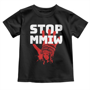 Indigenous Women Awareness Toddler T Shirt Stop MMIW Red Handprint Graphic TS12 Black Print Your Wear