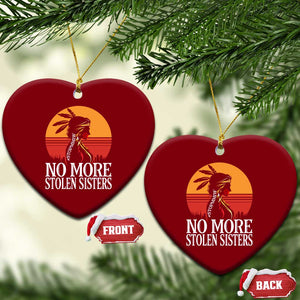 MMIW Awareness Ceramic Ornament No More Stolen Sisters Native American Gift TS12 Print Your Wear