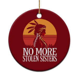 MMIW Awareness Ceramic Ornament No More Stolen Sisters Native American Gift TS12 1pc Red Print Your Wear