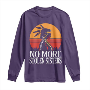 MMIW Awareness Long Sleeve Shirt No More Stolen Sisters Native American Gift TS12 Purple Print Your Wear