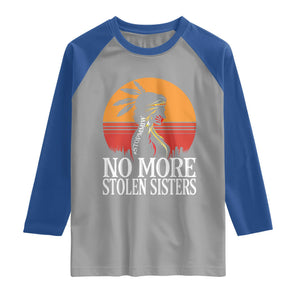 MMIW Awareness Raglan Shirt No More Stolen Sisters Native American Gift TS12 Sport Gray Royal Print Your Wear