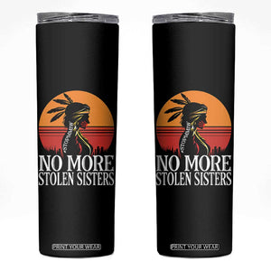 MMIW Awareness Skinny Tumbler No More Stolen Sisters Native American Gift TS12 Black Print Your Wear