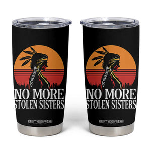 MMIW Awareness Tumbler Cup No More Stolen Sisters Native American Gift TS12 Black Print Your Wear