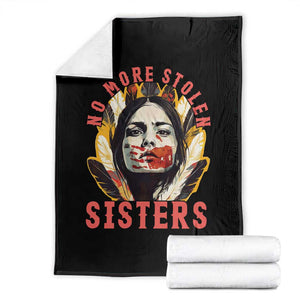 Native American Awareness Gift Throw Blanket No More Stolen Sisters MMIW Support TS12 Black Print Your Wear