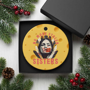Native American Awareness Gift Ceramic Ornament No More Stolen Sisters MMIW Support TS12 1pc Yellow Cheese Print Your Wear