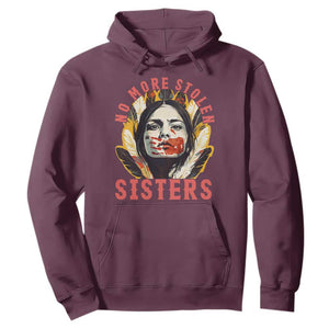 Native American Awareness Gift Hoodie No More Stolen Sisters MMIW Support TS12 Maroon Print Your Wear