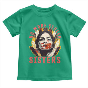 Native American Awareness Gift Toddler T Shirt No More Stolen Sisters MMIW Support TS12 Irish Green Print Your Wear