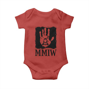 Stop MMIW Baby Onesie Voices For Stolen Sisters Red Handprint Graphic TS12 Red Print Your Wear