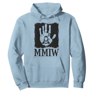 Stop MMIW Hoodie Voices For Stolen Sisters Red Handprint Graphic TS12 Light Blue Print Your Wear
