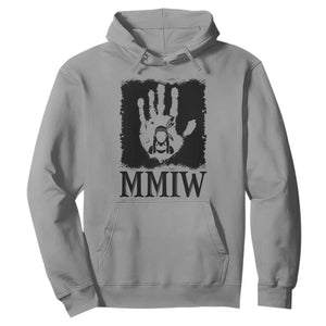 Stop MMIW Hoodie Voices For Stolen Sisters Red Handprint Graphic TS12 Sport Gray Print Your Wear