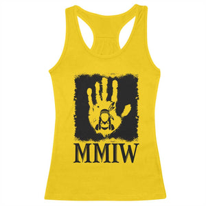 Stop MMIW Racerback Tank Top Voices For Stolen Sisters Red Handprint Graphic TS12 Daisy Print Your Wear