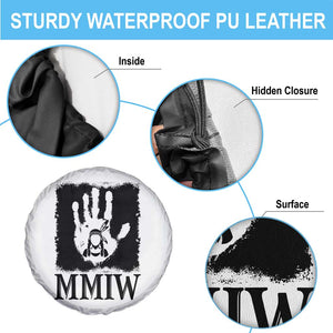 Stop MMIW Spare Tire Cover Voices For Stolen Sisters Red Handprint Graphic TS12 Print Your Wear