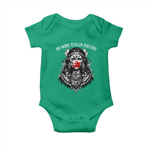 MMIW Awareness Support Baby Onesie No More Stolen Sisters TS12 Irish Green Print Your Wear