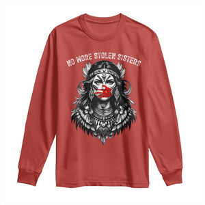 MMIW Awareness Support Long Sleeve Shirt No More Stolen Sisters TS12 Red Print Your Wear