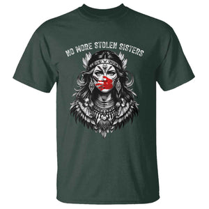 MMIW Awareness Support T Shirt No More Stolen Sisters TS12 Dark Forest Green Print Your Wear