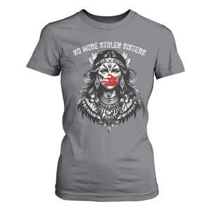 MMIW Awareness Support T Shirt For Women No More Stolen Sisters TS12 Charcoal Print Your Wear