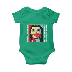 MMIW Awareness Support Baby Onesie Voices For Stolen Sisters Native American TS12 Irish Green Print Your Wear