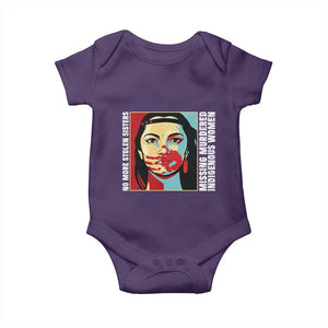 MMIW Awareness Support Baby Onesie Voices For Stolen Sisters Native American TS12 Purple Print Your Wear