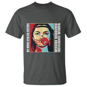 MMIW Awareness Support T Shirt Voices For Stolen Sisters Native American TS12 Dark Heather Print Your Wear