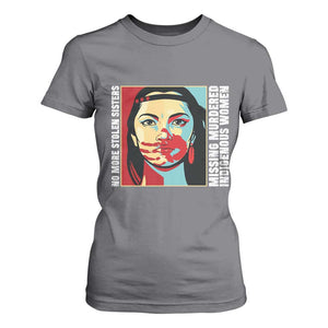 MMIW Awareness Support T Shirt For Women Voices For Stolen Sisters Native American TS12 Charcoal Print Your Wear