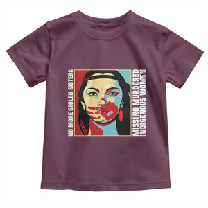 MMIW Awareness Support Toddler T Shirt Voices For Stolen Sisters Native American TS12 Maroon Print Your Wear