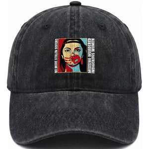 MMIW Awareness Support Washed Cotton Baseball Cap Voices For Stolen Sisters Native American TS12 Print Your Wear