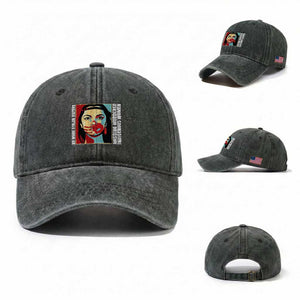 MMIW Awareness Support Washed Cotton Baseball Cap Voices For Stolen Sisters Native American TS12 Washed Cap Universal Fit Dark Green Print Your Wear