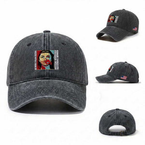 MMIW Awareness Support Washed Cotton Baseball Cap Voices For Stolen Sisters Native American TS12 Washed Cap Universal Fit Dark Gray Print Your Wear