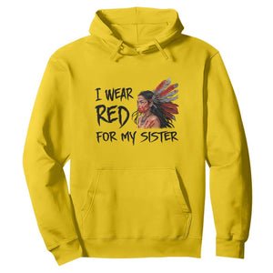 MMIW Awareness Month Indigenous Support Gift Hoodie I Wear Red For My Sister TS12 Daisy Print Your Wear