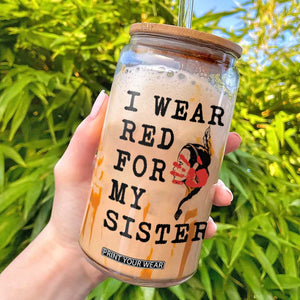 MMIW Awareness Month Native American Glass Can I Wear Red For My Sister TS12 White Print Your Wear