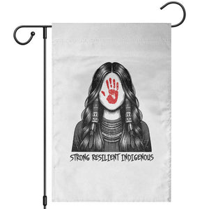 MMIW Strong Resilient Indigenous Garden Flag Stand With Native Women Support TS12 White Print Your Wear