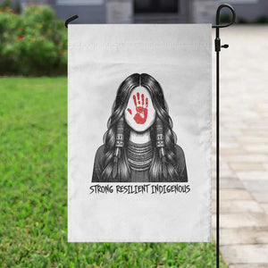 MMIW Strong Resilient Indigenous Garden Flag Stand With Native Women Support TS12 Print Your Wear