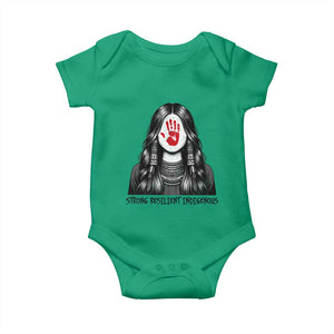 MMIW Strong Resilient Indigenous Baby Onesie Stand With Native Women Support TS12 Irish Green Print Your Wear