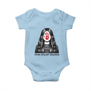 MMIW Strong Resilient Indigenous Baby Onesie Stand With Native Women Support TS12 Light Blue Print Your Wear