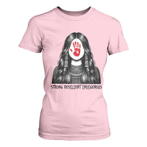 MMIW Strong Resilient Indigenous T Shirt For Women Stand With Native Women Support TS12 Light Pink Print Your Wear