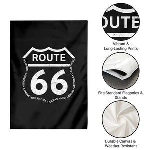Vintage Route Highway 66 Road Trip Garden Flag Mother Road All States TS12 Print Your Wear