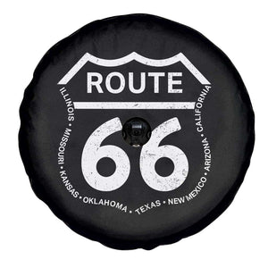 Vintage Route Highway 66 Road Trip Spare Tire Cover Mother Road All States TS12 Print Your Wear