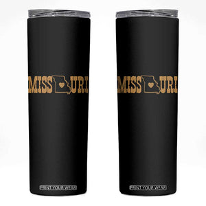 Vintage Missouri State Map Skinny Tumbler Midwest Pride Gift TS12 Black Print Your Wear
