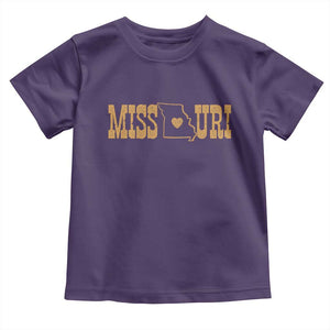 Vintage Missouri State Map Toddler T Shirt Midwest Pride Gift TS12 Purple Print Your Wear